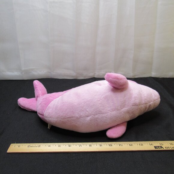 The Petting Zoo Pink Dolphin Plush Toy 17" Heart Gem Sea World 1994 Vintage - Picture 10 of 12